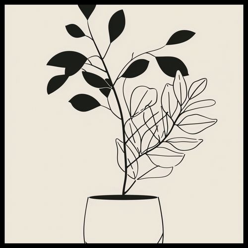 Plakat 50x50cm Prostota Doniczki na Arena.pl