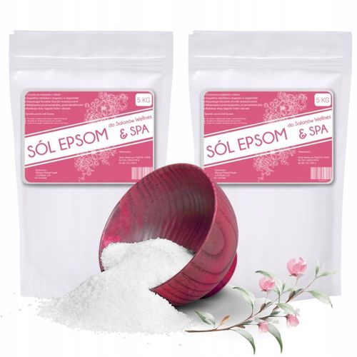 SÓL EPSOM Siarczan Magnezu SÓL GORZKA RZYMSKA Jakość PREMIUM 2x 5kg = 10kg na Arena.pl