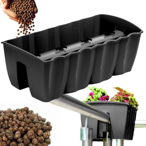 3x Skrzynka na balustradę DCRO600, Doniczka balkonowa +keramzyt 5l Antracyt na Arena.pl