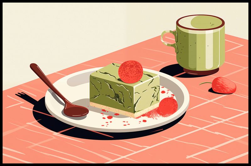 Plakat 91,5x60cm Deser Matcha zdjęcie 2