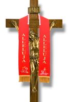 Stuła Na Krzyż Wielkanocna Alleluja Haftowana Paschalna