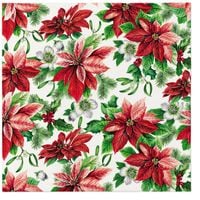 serwetki Airlaid 40x40cm Glory Poinsettia 50szt. | 76-39
