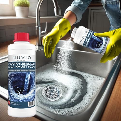 SODA KAUSTYCZNA wodorotlenek sodu do rur syfonu 5x1kg NUVIO na Arena.pl