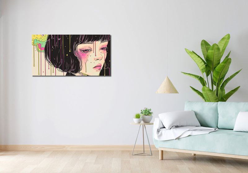 Obraz 100x50cm Strugi Kolorów zdjęcie 2