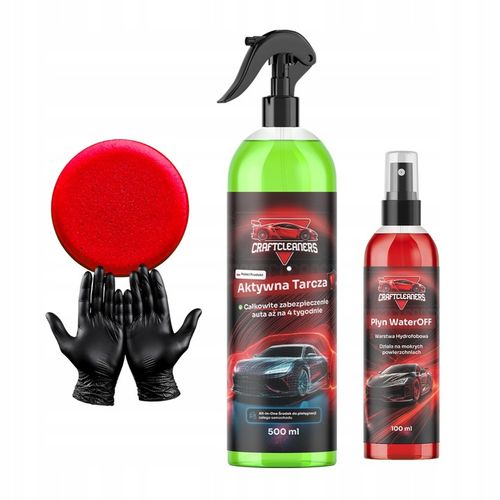 ZESTAW HYDROFOBOWY Aktywna Tarcza WaterOFF Niewidzialna Wycieraczka GRATISY na Arena.pl