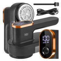 Akumulatorowa GOLARKA do UBRAŃ zmechaceń bezprzewodowa 3 prędkości 6 noży