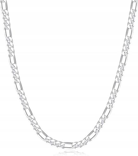 MĘSKI SZEROKI SREBRNY ŁAŃCUSZEK 55 CM SREBRO 925 FIGARO MODNY DODATEK na Arena.pl