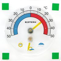 termometr zaokienny bimetal + higrometr - 024800