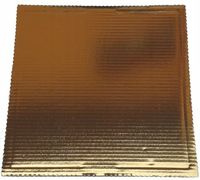 PODKŁAD POD TORT CIASTO - Tektura Falista - 30x30 cm Złoty T 1szt