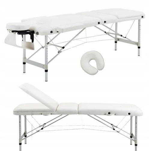 łóżko do masażu składane aluminiowe białe pako 700-039wt na Arena.pl