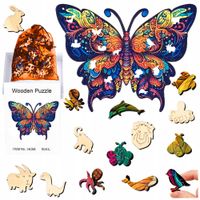 Puzzle drewniane motyl 164 el dwustronne
