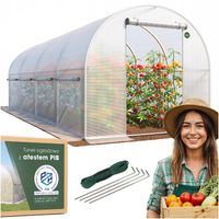 TUNEL OGRODOWY FOLIOWY SZKLARNIA 4x2,5m FOLIA UV PREMIUM NAMIOT 10m2 ATEST