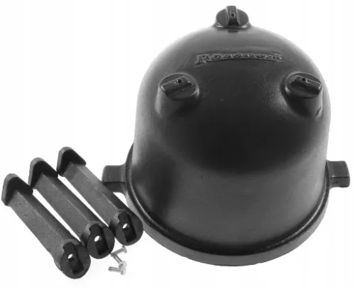 Kociołek myśliwski na pieczonki 8l żeliwny emaliowany 2w1 grill na Arena.pl