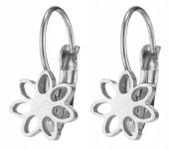 Srebrne Kolczyki Małe Stal Chirurgiczna Boho Kwiat  N11_Kwiatek_Srebrny