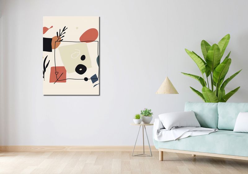 Obraz 70x100cm Abstrakcyjny Dialog zdjęcie 2