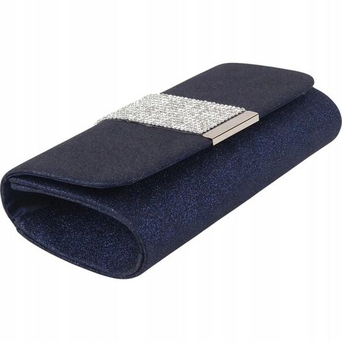 Torebka kopertówka wizytowa wieczorowa granatowa na Arena.pl