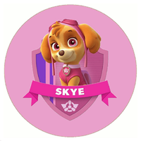 Opłatek na tort PAW Psi Patrol Pies Pieski Marshall Rubble Rocky Skye Zuma