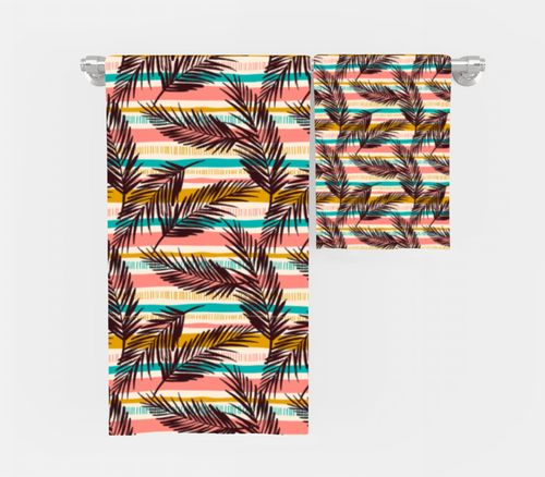 RĘCZNIK Liście palmy z twoim dowolnym tekstem 100x75cm 042D na Arena.pl