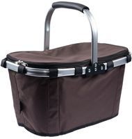 KOSZYK TERMICZNY NA ZAKUPY, PLAŻĘ Z 1 UCHWYTEM - WODOODPORNY, BRĄZOWY
