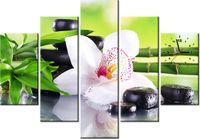 105CM 150CM ZEGAR 5 ELEM KAMIENIE SPA STORCZYK DRUK OBRAZ