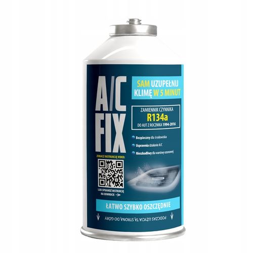 AC FIX Gaz do klimatyzacji R134A DUŻA PUSZKA +40% 626g + Manometr na Arena.pl