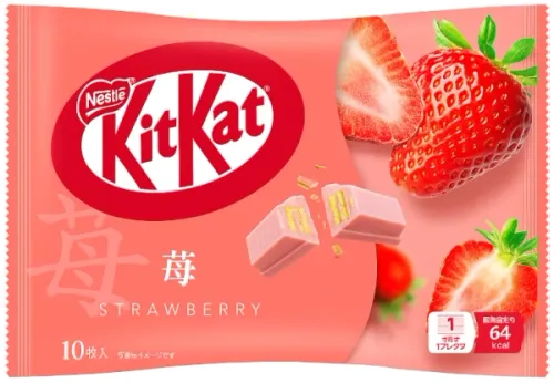 KitKat Mini Ichigo o smaku truskawkowym, torebka 10 sztuk 113g - Nestlé na Arena.pl