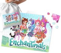 PUZZLE - Enchan.timals WZORY Z BAJEK I GIER PREZENT NA ŚWIĘTA 35el WORECZEK