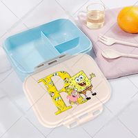 Uroczy kreskówkowy pojemnik na lunch dla dzieci SpongeBob, litera A-Z – HMBB1137