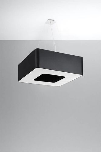 LAMPA wisząca SL.0784 abażurowa OPRAWA zwis kwadratowy czarny na Arena.pl