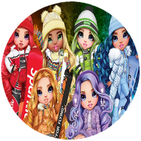 Opłatek na tort Rainbow High