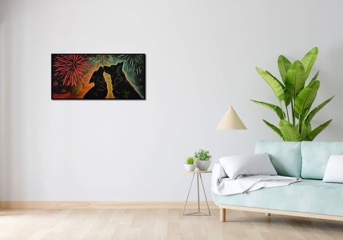 Plakat 91,3x44,5cm Psi Uścisk na Arena.pl