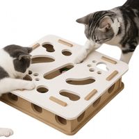 filcowa logiczna zabawka dla kota, piłeczki z dzwonkami, labirynt