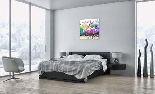 Obraz Na Płótnie - Ryby Pastele  - 70X70 Cm - Ac70X70-4096 na Arena.pl
