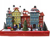 ŚWIĄTECZNE MIASTECZKO CHRISTMAS VILLAGE LED RUCH DŹWIĘK