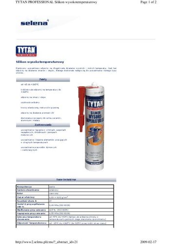 SILIKON WYSOKOTEMPERATUROWY 310ML CZERWONY na Arena.pl