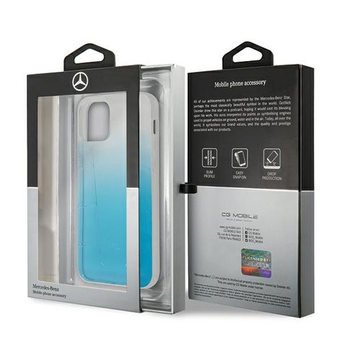 Etui Mercedes do iPhone 12, iPhone 12 Pro, Niebieski na Arena.pl