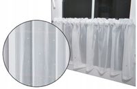 ZAZDROSTKA firana kuchenna GLAMUR srebro 150x40