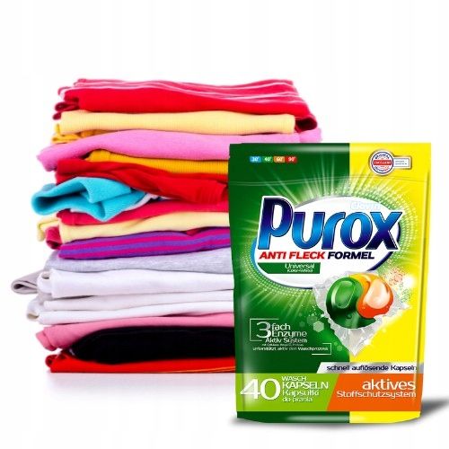 Kapsułki do prania Purox Universal 40 szt. Clovin Anti fleck zdjęcie 5