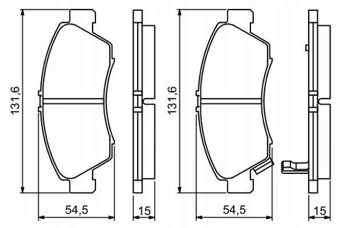 BOSCH KLOCKI HAMULCOWE PRZÓD 0986494299 na Arena.pl