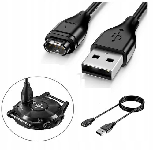 Kabel USB ładowarka Garmin FENIX 5 5X 6 6S 6X 7 7X 8 Plus Venu 2 3 2S 3S SQ na Arena.pl