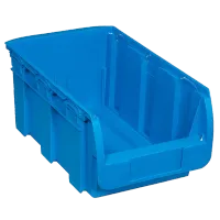 Pojemnik magazynowy, warsztatowy nr 4 - 350x205x150 mm. Duży niebieski