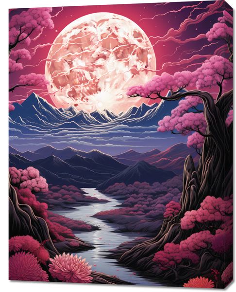 Obraz 70x90cm Różowa Kraina Marzeń zdjęcie 1