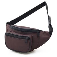 NERKA saszetka biodrówka damska polska N090 ciemna brązowa