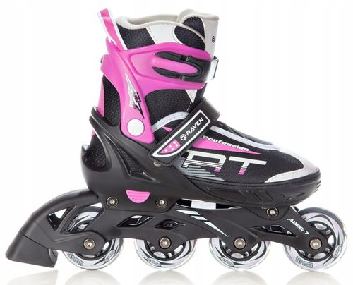 Rolki Regulowane RAVEN Profession Black/Pink 35-39 na Arena.pl