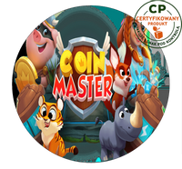 Opłatek na tort Coin Master