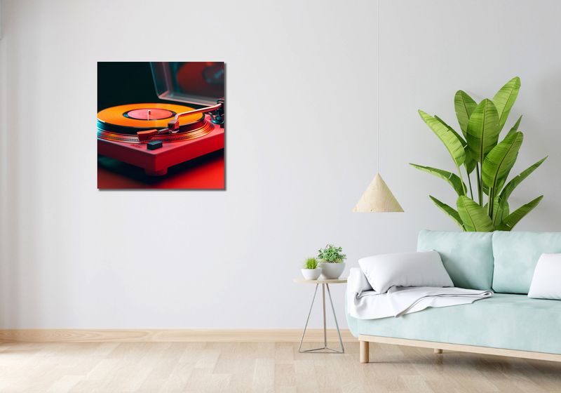 Obraz 70x70cm Retro Granie zdjęcie 2