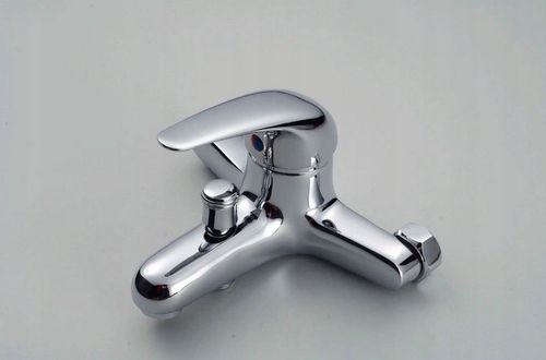 BATERIA WANNOWA PRYSZNICOWA ŚCIENNA KRAN WANNOWO-NATRYSKOWY + WĄŻ ZESTAW na Arena.pl