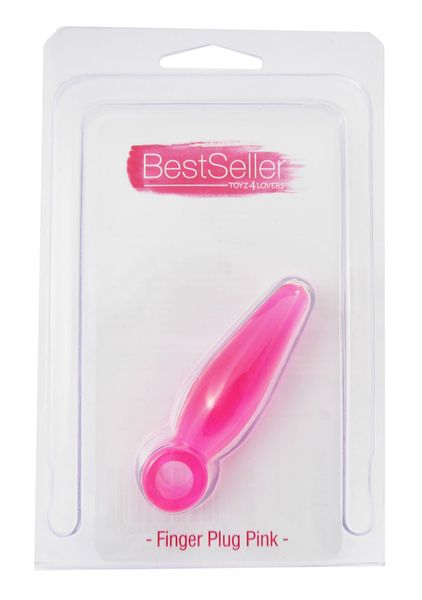 Plug-Jammy Jelly Anal Finger Plug Pink zdjęcie 1
