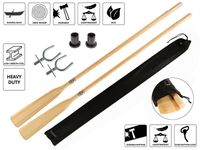 Wiosła szalupowe do łodzi + dulki pałąkowe + osłony 45mm (komplet 2 sztuki) + pokrowiec Oar Sleeve John Paddle 225 cm