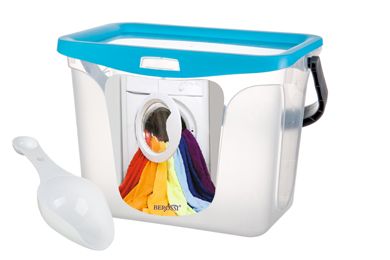 POJEMNIK NA PROSZEK DO PRANIA 6L z łopatką NA DETERGENTY, KAPSUŁKI na Arena.pl